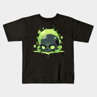 emo skull spell Kids T-Shirt